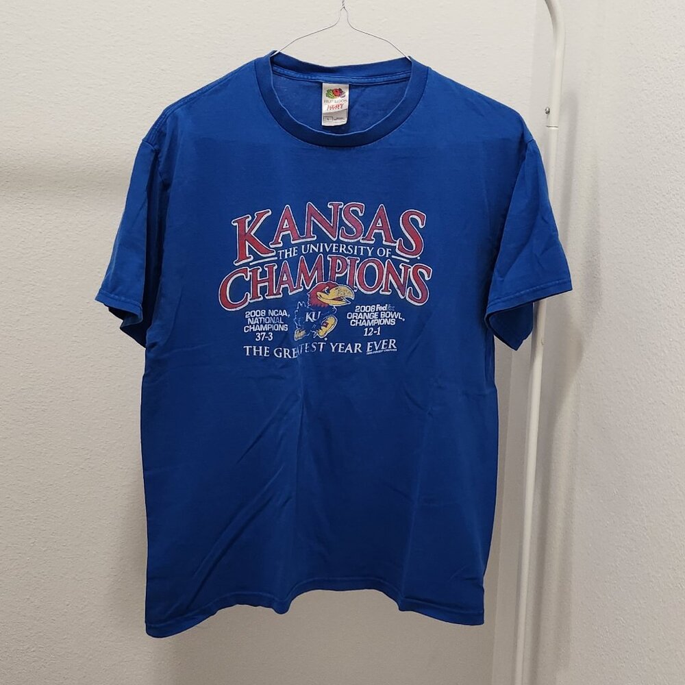 University of Kansas (KU) - Championship 2008 Graphic T-Shirt - Men’s L